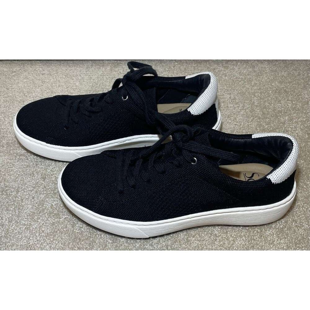 Sofft Waylyn Knit Lace Up Sneakers Women’s 8 Black Comfort Casual Shoes NWOB